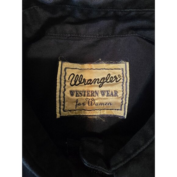 VTG 1970s Wrangler Western Wear Women Shirt Rodeo Rockabilly Embroidery - Picture 5 of 5